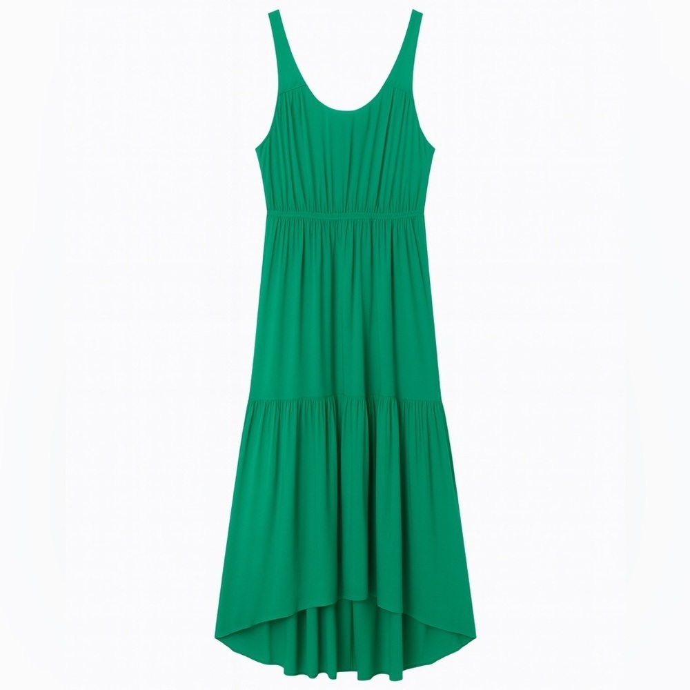 Green Tiered Maxi Dress Size XL, gf by Geren Ford